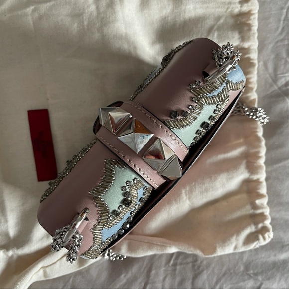 Valentino Glam Lock Rockstud - beaded Cloud shoulder bag, authentic, pristine - Picture 5 of 13